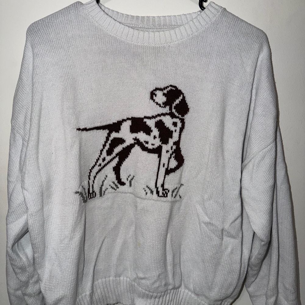 Hollister White Knit Sweater